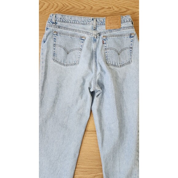 Levis 522 Jeans Womens 20 S Light Wash Tapered Fit Made In USA 36x29 Vintage - Picture 13 of 14